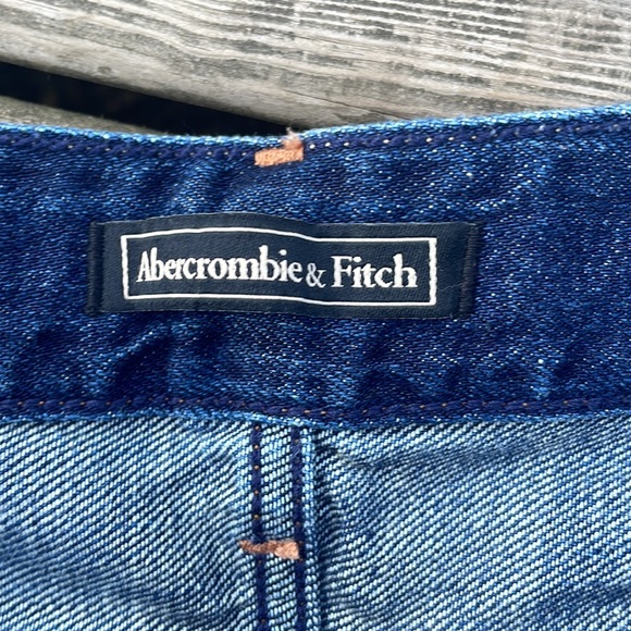 Abercrombie & Fitch Distressed Button Fly Denim Jean Shorts - Picture 3 of 7